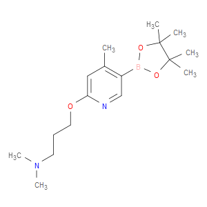 N,N-dimethyl-3-((4-methyl-5-(4,4,5,5-tetramethyl-1,3,2-dioxaborolan-2-yl)pyridin-2-yl)oxy)propan-1-amine