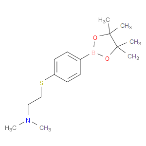 N,N-dimethyl-2-((4-(4,4,5,5-tetramethyl-1,3,2-dioxaborolan-2-yl)phenyl)thio)ethanamine
