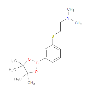 N,N-dimethyl-2-((3-(4,4,5,5-tetramethyl-1,3,2-dioxaborolan-2-yl)phenyl)thio)ethanamine