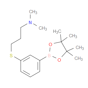 N,N-dimethyl-3-((3-(4,4,5,5-tetramethyl-1,3,2-dioxaborolan-2-yl)phenyl)thio)propan-1-amine