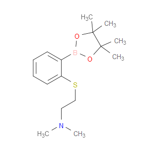 N,N-dimethyl-2-((2-(4,4,5,5-tetramethyl-1,3,2-dioxaborolan-2-yl)phenyl)thio)ethanamine