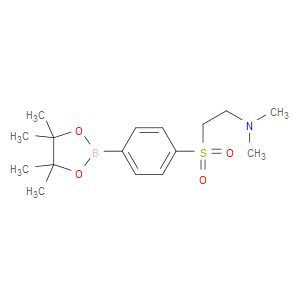 N,N-dimethyl-2-((4-(4,4,5,5-tetramethyl-1,3,2-dioxaborolan-2-yl)phenyl)sulfonyl)ethanamine