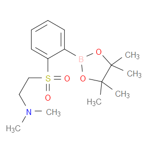 N,N-dimethyl-2-((2-(4,4,5,5-tetramethyl-1,3,2-dioxaborolan-2-yl)phenyl)sulfonyl)ethanamine