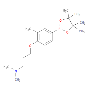 N,N-dimethyl-3-(2-methyl-4-(4,4,5,5-tetramethyl-1,3,2-dioxaborolan-2-yl)phenoxy)propan-1-amine