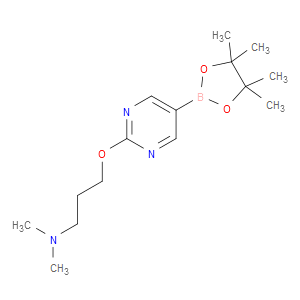 N,N-dimethyl-3-((5-(4,4,5,5-tetramethyl-1,3,2-dioxaborolan-2-yl)pyrimidin-2-yl)oxy)propan-1-amine