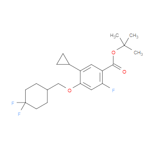 tert-butyl 5-cyclopropyl-4-((4,4-difluorocyclohexyl)methoxy)-2-fluorobenzoate