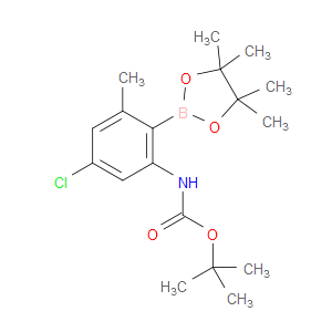 tert-butyl (5-chloro-3-methyl-2-(4,4,5,5-tetramethyl-1,3,2-dioxaborolan-2-yl)phenyl)carbamate