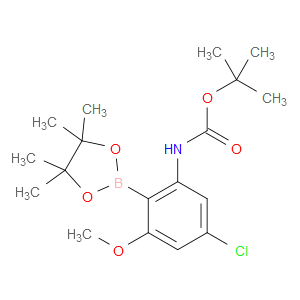 tert-butyl (5-chloro-3-methoxy-2-(4,4,5,5-tetramethyl-1,3,2-dioxaborolan-2-yl)phenyl)carbamate