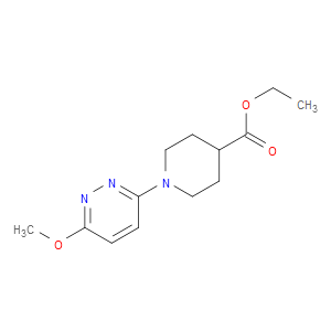 Ethyl 1-(6-methoxy-3-pyridazinyl)-4-piperidinecarboxylate
