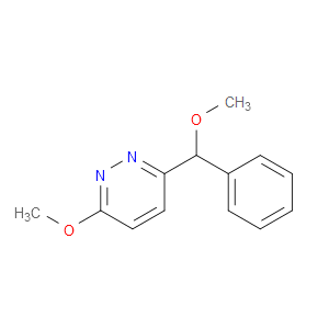 Pyridazine, 3-methoxy-6-(methoxyphenylmethyl)-
