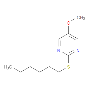 Pyrimidine, 2-(hexylthio)-5-methoxy-