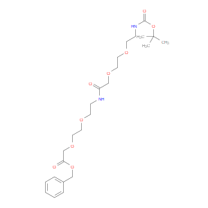 benzyl 2,2-dimethyl-4,13-dioxo-3,8,11,17,20-pentaoxa-5,14-diazadocosan-22-oate