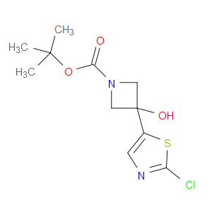 tert-butyl 3-(2-chlorothiazol-5-yl)-3-hydroxyazetidine-1-carboxylate