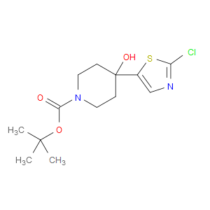 tert-butyl 4-(2-chlorothiazol-5-yl)-4-hydroxypiperidine-1-carboxylate
