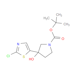 tert-butyl 3-(2-chlorothiazol-5-yl)-3-hydroxypyrrolidine-1-carboxylate