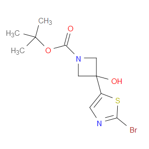 tert-butyl 3-(2-bromothiazol-5-yl)-3-hydroxyazetidine-1-carboxylate