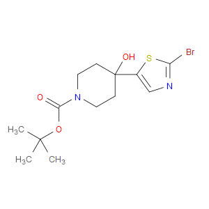 tert-butyl 4-(2-bromothiazol-5-yl)-4-hydroxypiperidine-1-carboxylate