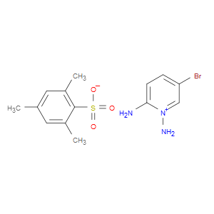 Pyridinium, 1,2-diamino-5-bromo-, 2,4,6-trimethylbenzenesulfonate (1:1)