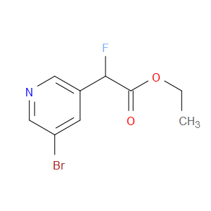 ethyl 2-(5-bromopyridin-3-yl)-2-fluoroacetate