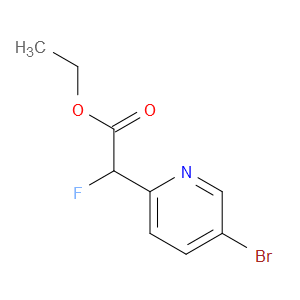 ethyl 2-(5-bromopyridin-2-yl)-2-fluoroacetate