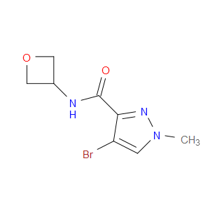 4-Bromo-1-methyl-N-3-oxetanyl-1H-pyrazole-3-carboxamide