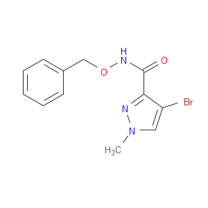 4-Bromo-1-methyl-N-(phenylmethoxy)-1H-pyrazole-3-carboxamide