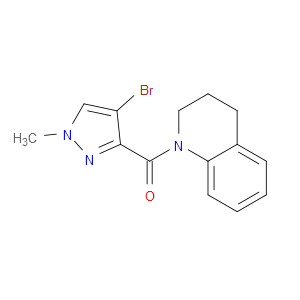 (4-Bromo-1-methyl-1H-pyrazol-3-yl)(3,4-dihydro-1(2H)-quinolinyl)methanone