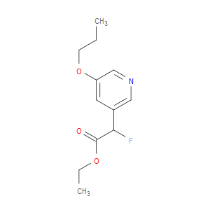Ethyl α-fluoro-5-propoxy-3-pyridineacetate
