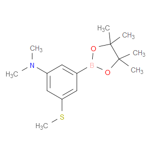 N,N-dimethyl-3-(methylthio)-5-(4,4,5,5-tetramethyl-1,3,2-dioxaborolan-2-yl)aniline