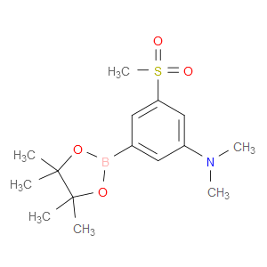 N,N-dimethyl-3-(methylsulfonyl)-5-(4,4,5,5-tetramethyl-1,3,2-dioxaborolan-2-yl)aniline
