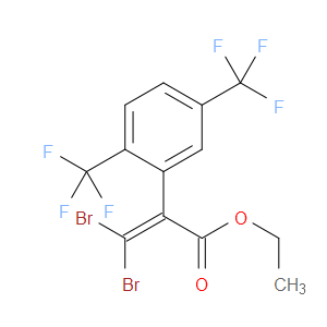 ethyl 2-(2,5-bis(trifluoromethyl)phenyl)-3,3-dibromoacrylate