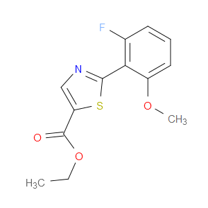 Ethyl 2-(2-fluoro-6-methoxyphenyl)-5-thiazolecarboxylate