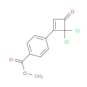 Benzoic acid, 4-(4,4-dichloro-3-oxo-1-cyclobuten-1-yl)-, methyl ester