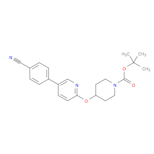 tert-butyl 4-((5-(4-cyanophenyl)pyridin-2-yl)oxy)piperidine-1-carboxylate