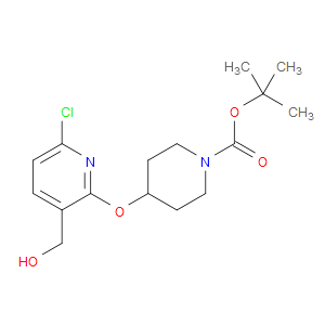 tert-butyl 4-((6-chloro-3-(hydroxymethyl)pyridin-2-yl)oxy)piperidine-1-carboxylate