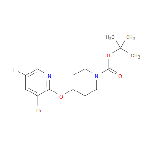 tert-butyl 4-((3-bromo-5-iodopyridin-2-yl)oxy)piperidine-1-carboxylate