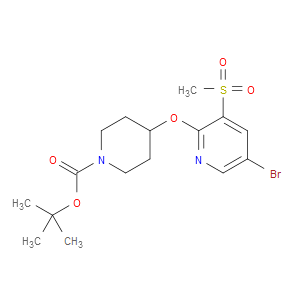 tert-butyl 4-((5-bromo-3-(methylsulfonyl)pyridin-2-yl)oxy)piperidine-1-carboxylate