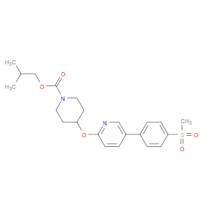 isobutyl 4-((5-(4-(methylsulfonyl)phenyl)pyridin-2-yl)oxy)piperidine-1-carboxylate