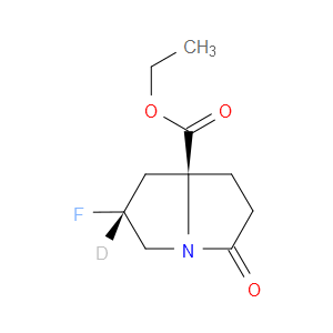 ethyl (2R,7aS)-2-fluoro-5-oxo-2,3,5,6,7,7a-hexahydro(2-2H1)-1H-pyrrolizine-7a-carboxylate
