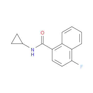 N-cyclopropyl-4-fluoro-1-naphthamide
