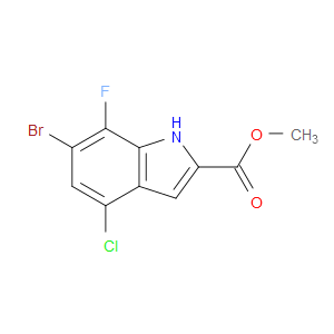 Methyl 6-bromo-4-chloro-7-fluoro-1H-indole-2-carboxylate