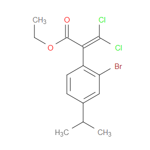 ethyl 2-(2-bromo-4-isopropylphenyl)-3,3-dichloroacrylate
