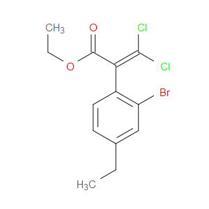 ethyl 2-(2-bromo-4-ethylphenyl)-3,3-dichloroacrylate