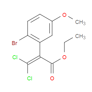 ethyl 2-(2-bromo-5-methoxyphenyl)-3,3-dichloroacrylate