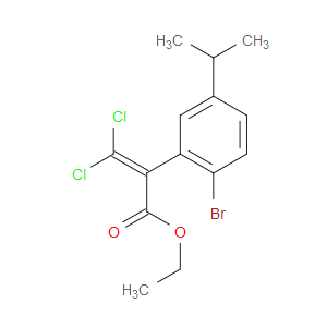 ethyl 2-(2-bromo-5-isopropylphenyl)-3,3-dichloroacrylate