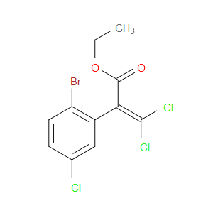 ethyl 2-(2-bromo-5-chlorophenyl)-3,3-dichloroacrylate