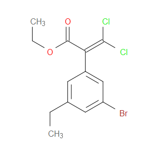 ethyl 2-(3-bromo-5-ethylphenyl)-3,3-dichloroacrylate