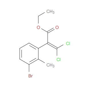 ethyl 2-(3-bromo-2-methylphenyl)-3,3-dichloroacrylate