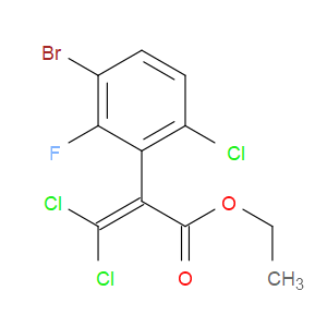 ethyl 2-(3-bromo-6-chloro-2-fluorophenyl)-3,3-dichloroacrylate