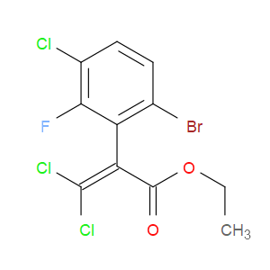 ethyl 2-(6-bromo-3-chloro-2-fluorophenyl)-3,3-dichloroacrylate